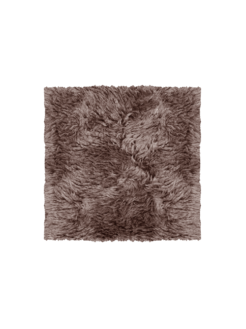 Mackenzie mocha sheepskin swatch