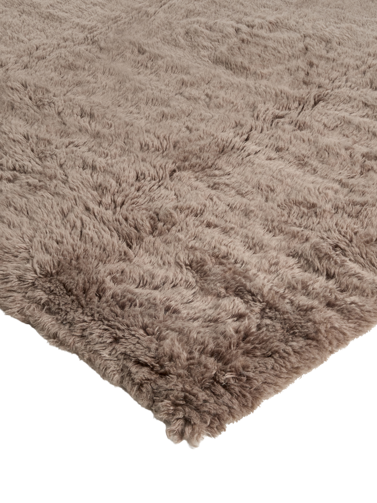 Mackenzie Mocha Washable Wool Sheepskin Area Rug