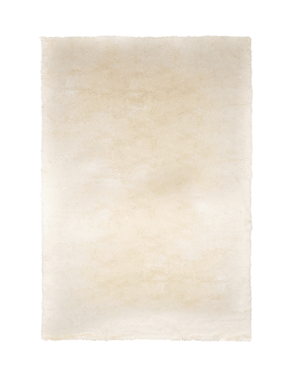 Mackenzie cream washable wool sheepskin area rug