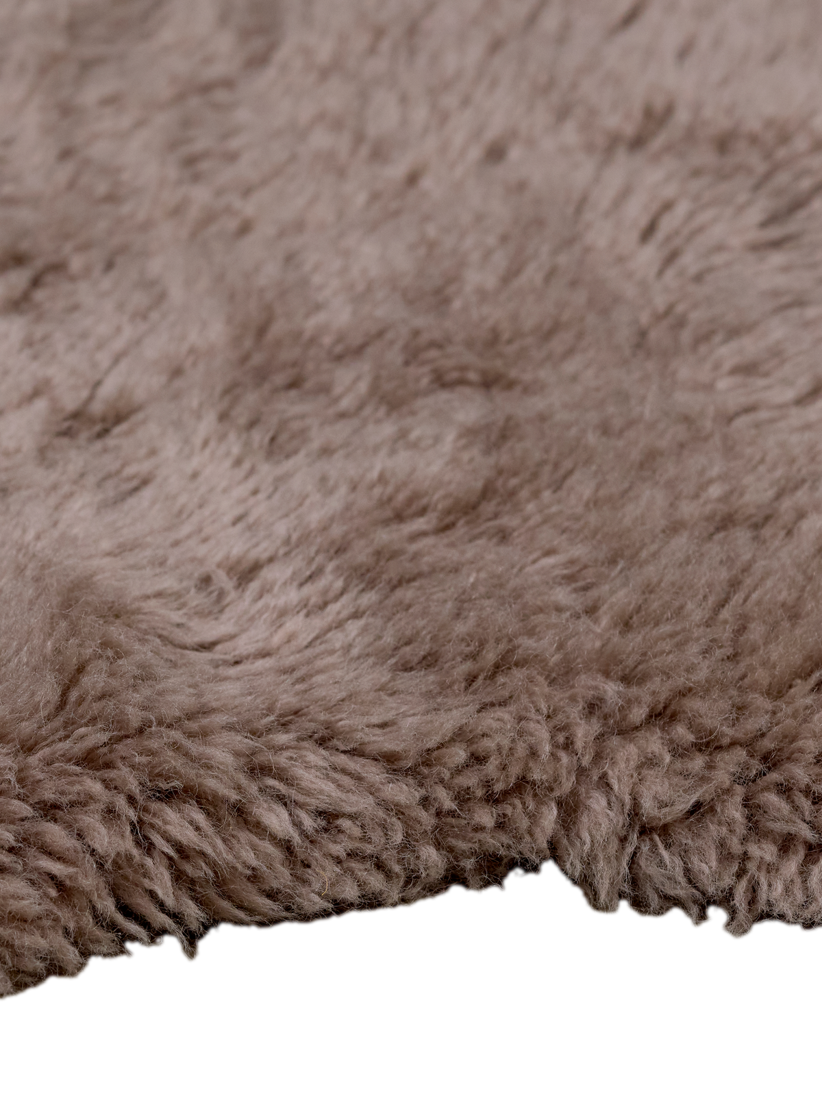 Mackenzie Mocha Washable Wool Sheepskin Shaped Rug