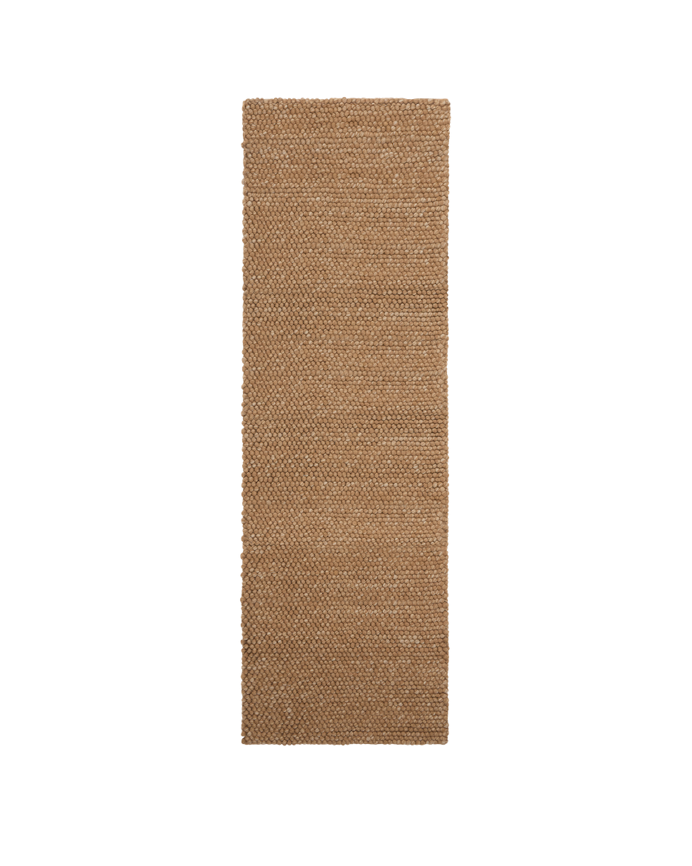 Marlborough Brown Washable Wool Heavy Loop Pile Runner Washable Wool Rug Double Standard System 70x240cm