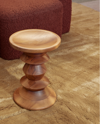 Nelson Dark Mustard Washable Wool Fine Cut Pile Swatch