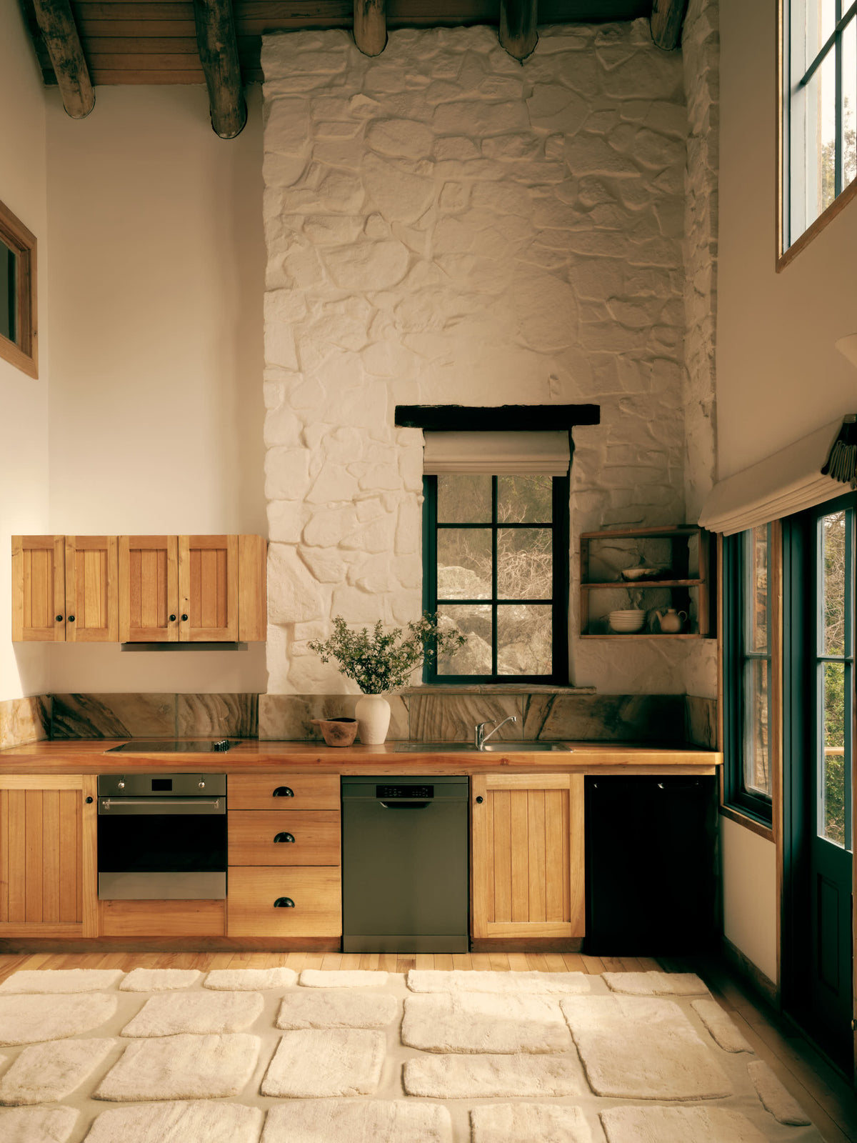 Ember Neutral Washable Wool Fine Cut Pile Swatch