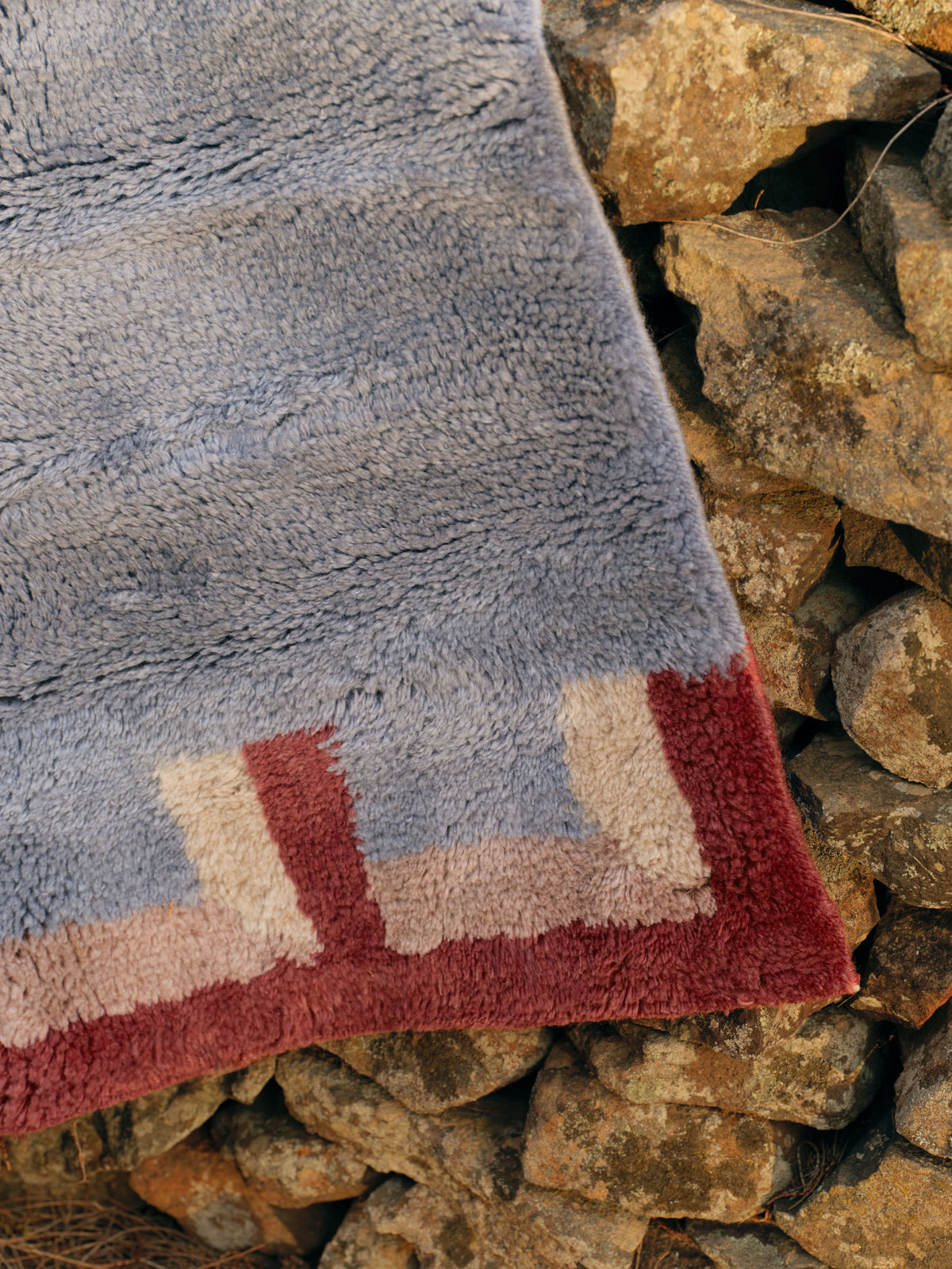 Stillwater Silver Blue Washable Wool Fine Cut Pile Rug (CUSTOM)