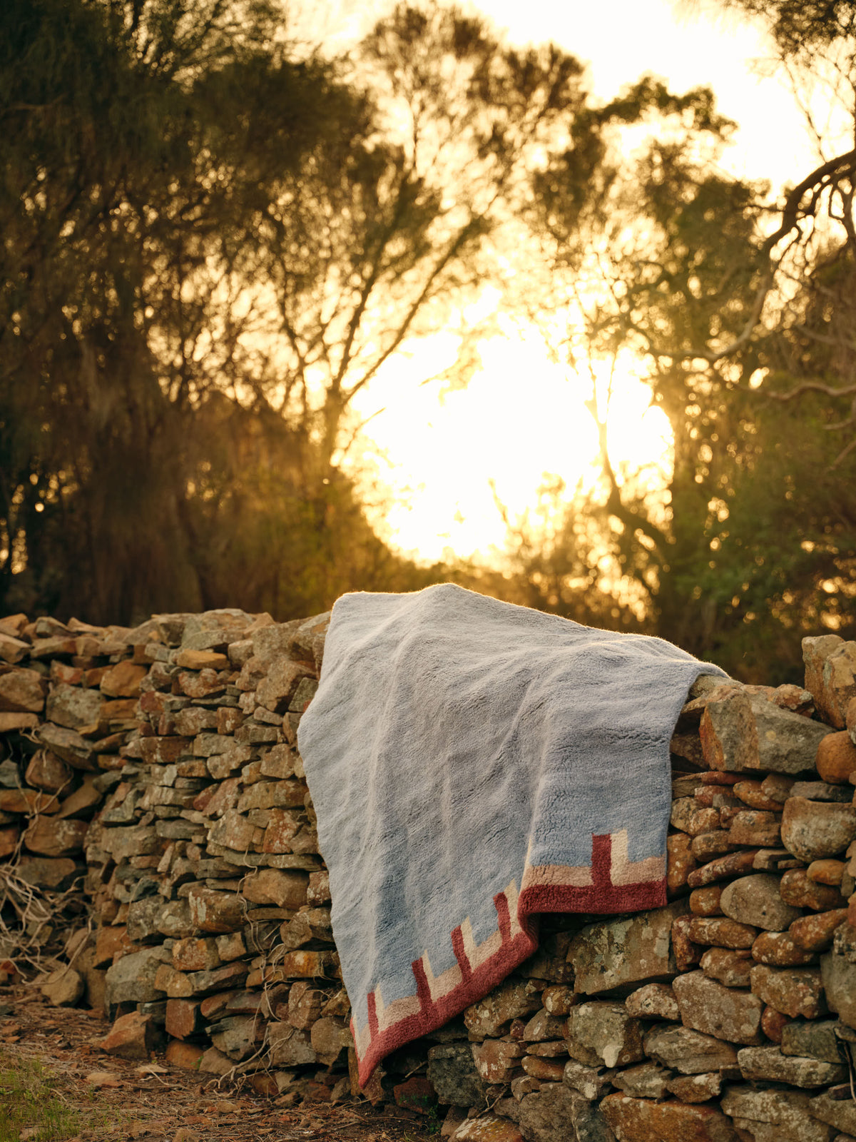 Stillwater Silver Blue Washable Wool Fine Cut Pile Rug (CUSTOM)