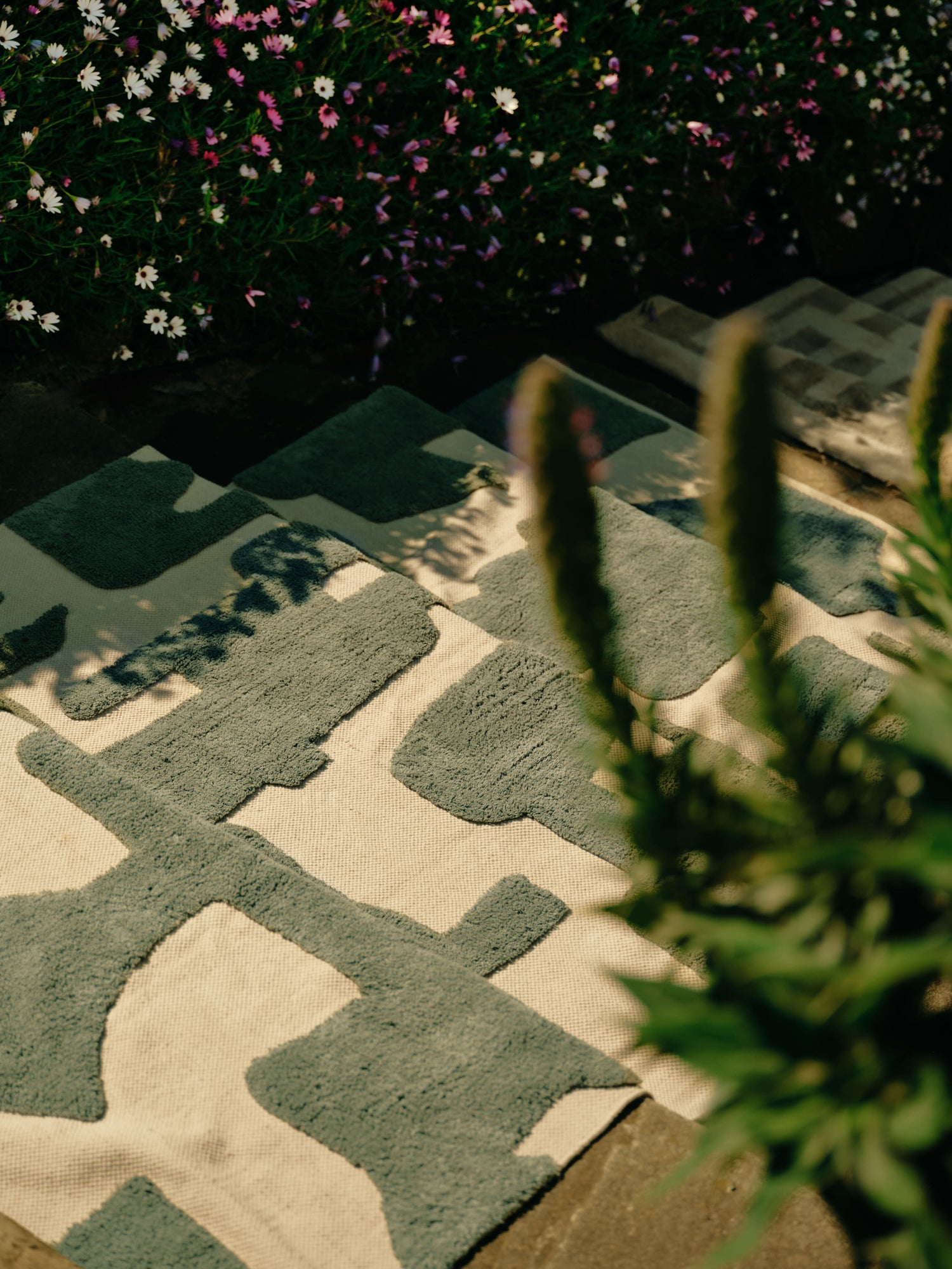 Tarkine Green Washable Organic Cotton Rug