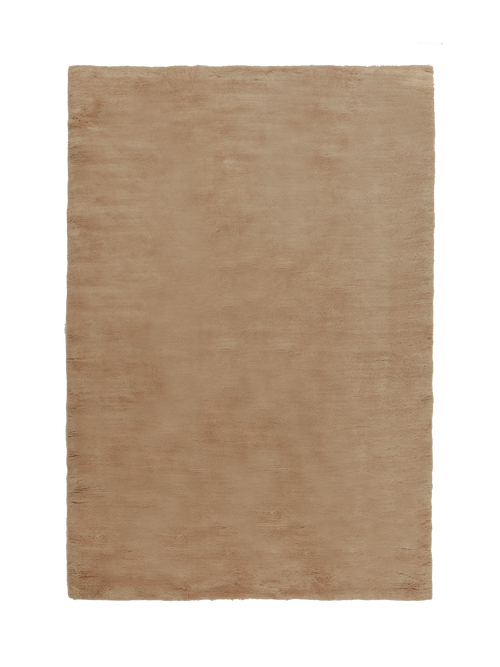 Nelson caramel washable wool fine cut pile rug