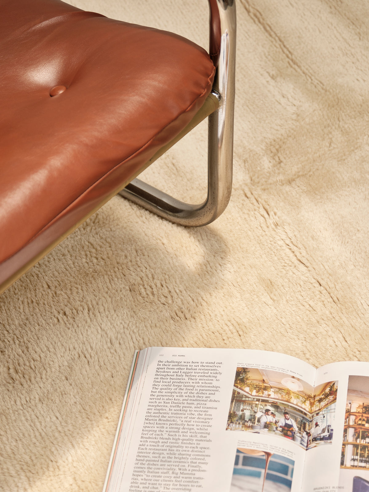 Nelson Cream Washable Wool Fine Cut Pile Rug