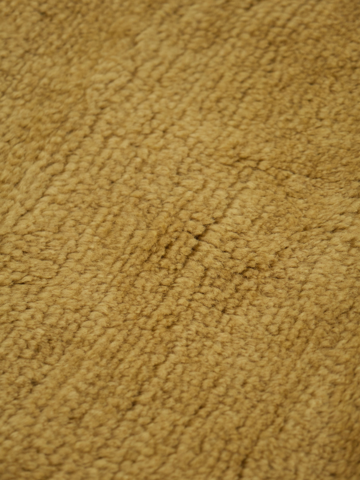 Nelson Dark Mustard Washable Wool Fine Cut Pile Rug