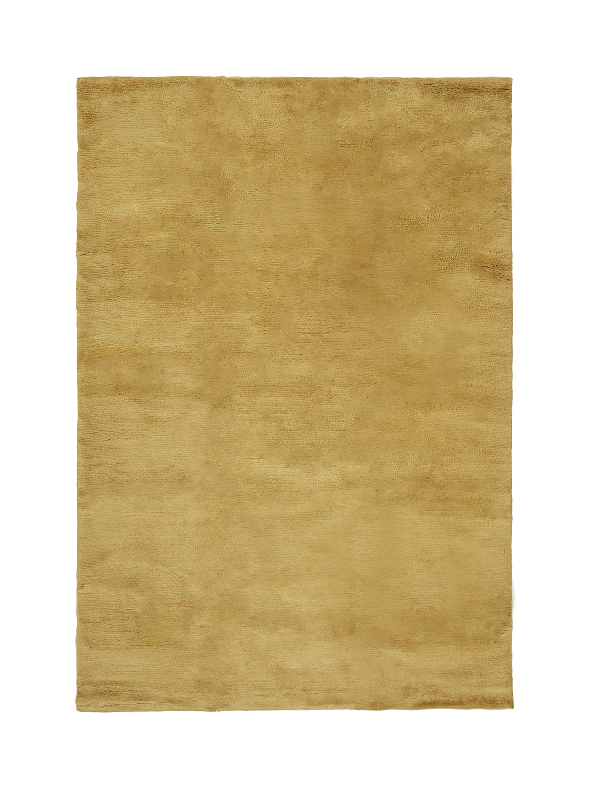 Nelson Dark Mustard Washable Wool Fine Cut Pile Rug