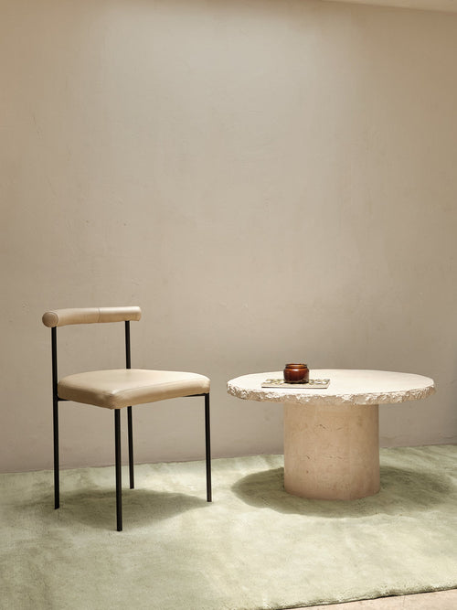 Nelson sage washable wool fine cut pile rug