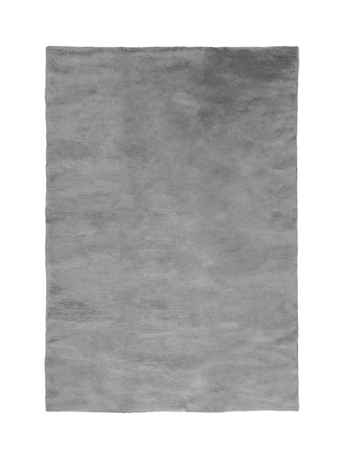 Nelson steel blue washable wool fine cut pile rug
