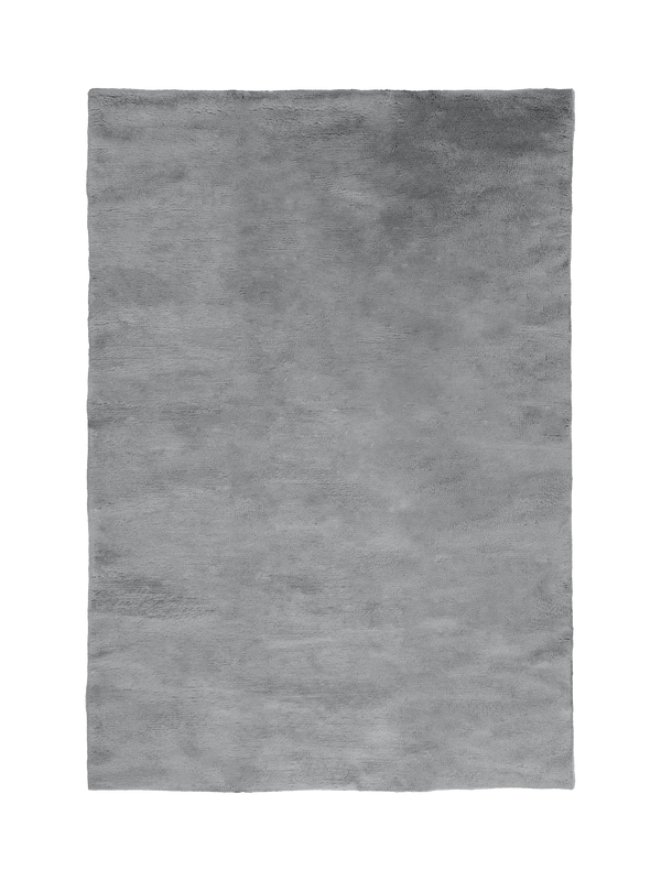Nelson steel blue washable wool fine cut pile rug