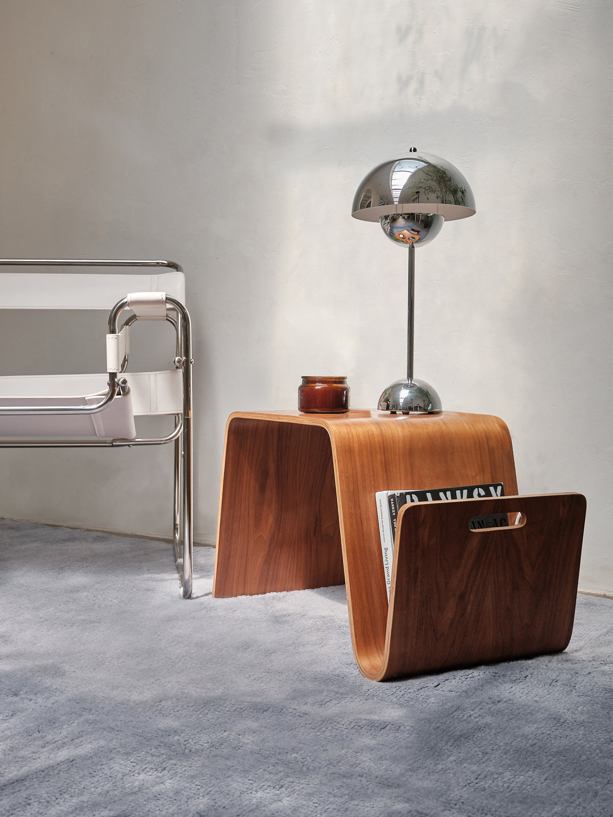 Nelson Steel Blue Washable Wool Fine Cut Pile Swatch