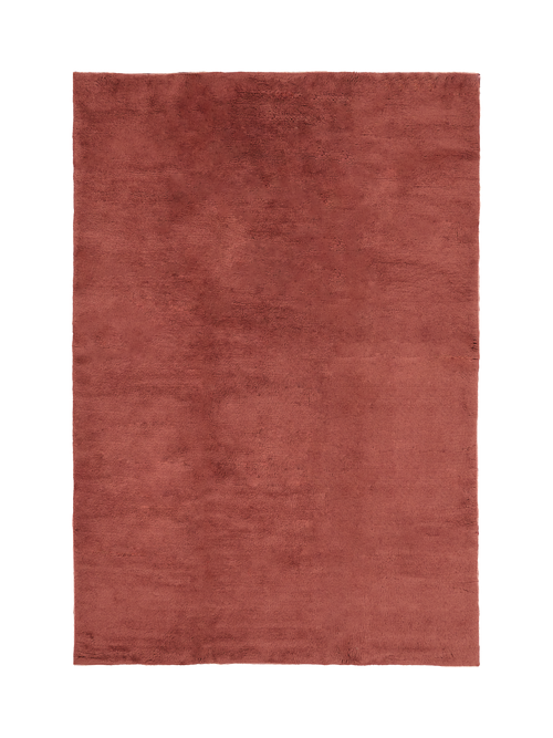 Nelson burgundy wine washable wool fine cut pile rug
