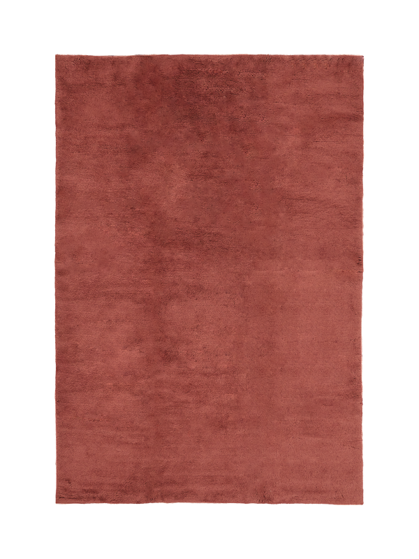 Nelson burgundy wine washable wool fine cut pile rug