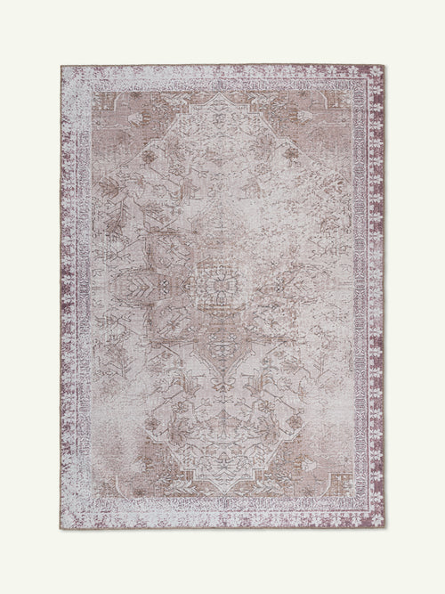 Sweet neutral chenille rug