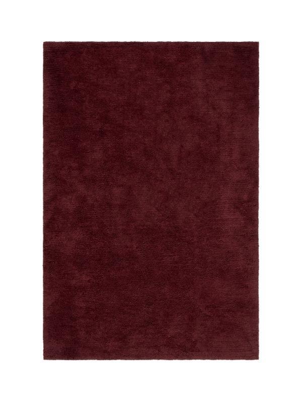 Otago Burgundy Washable Wool Berber Rug double.online