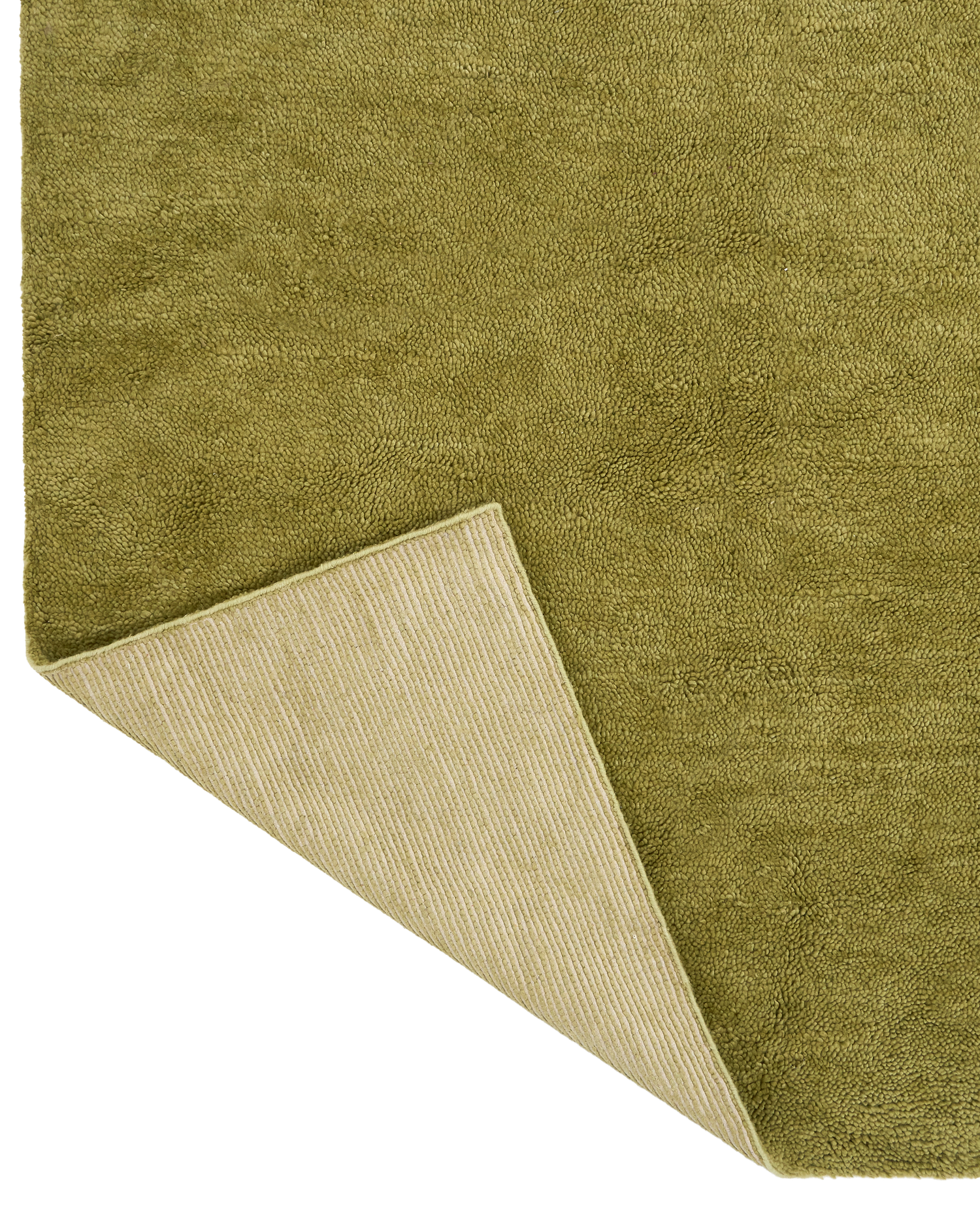 Otago Chartreuse Washable Wool Berber Rug double.online