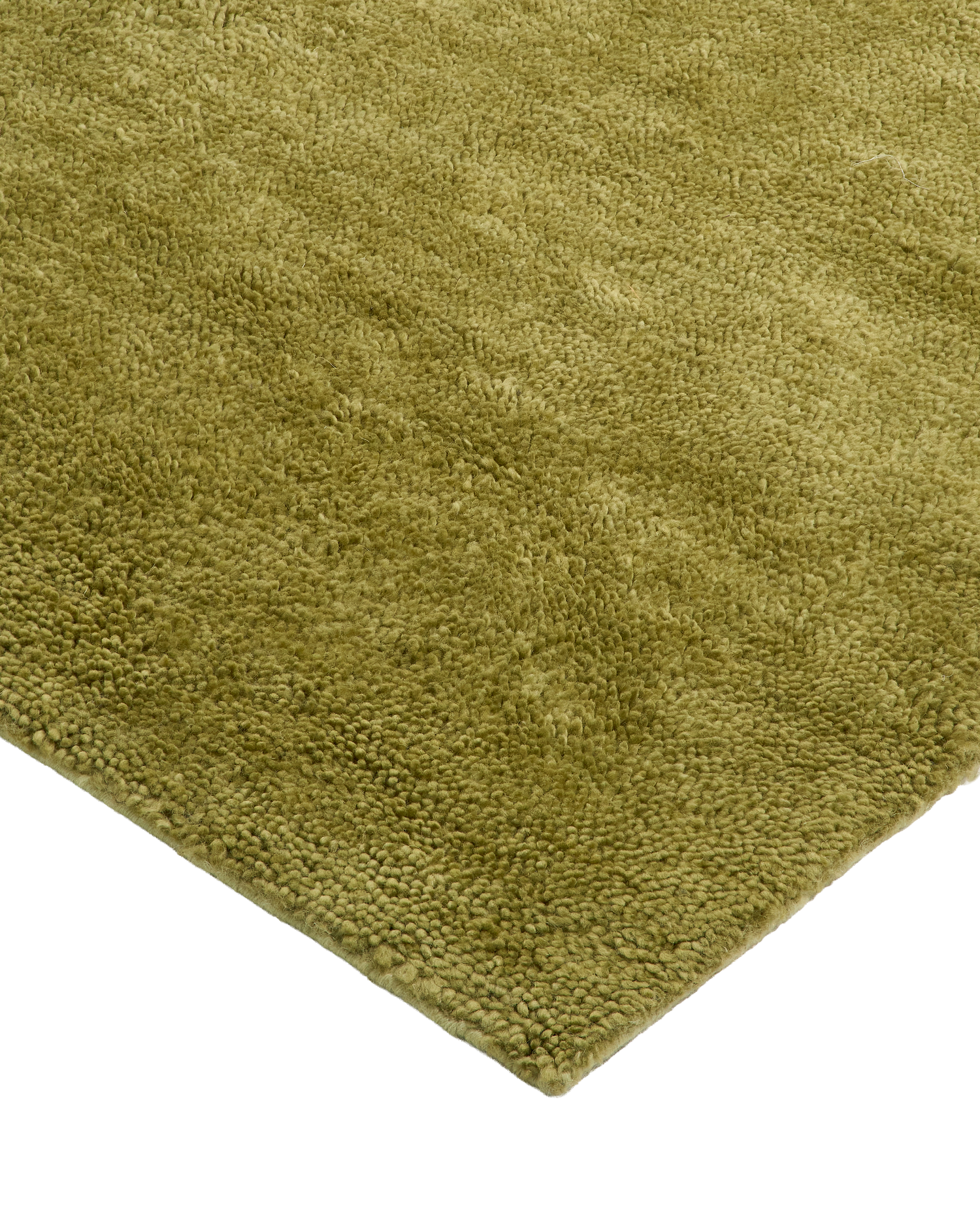 Otago Chartreuse Washable Wool Berber Rug double.online