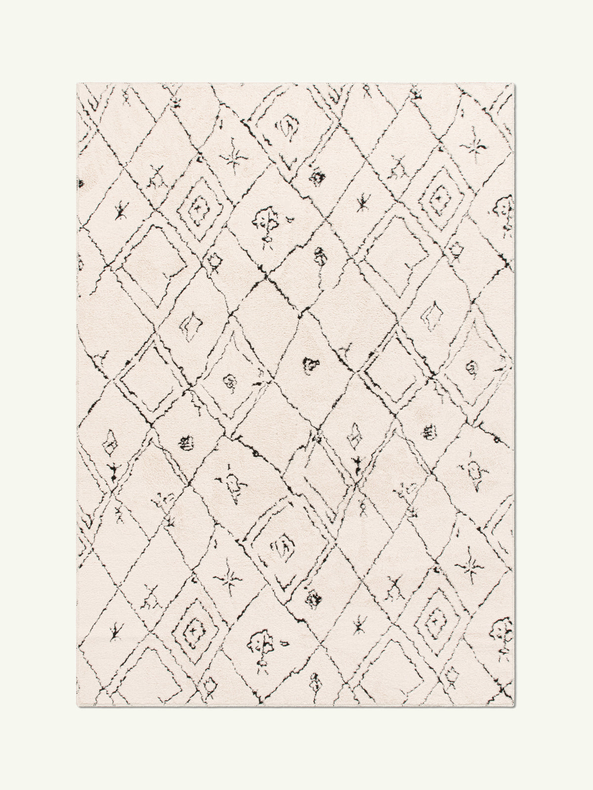 Logic Cream Cotton Feel Rug