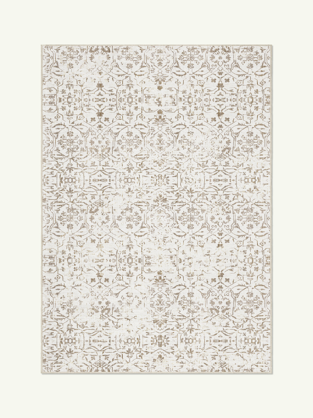 Map Neutral Chenille Rug