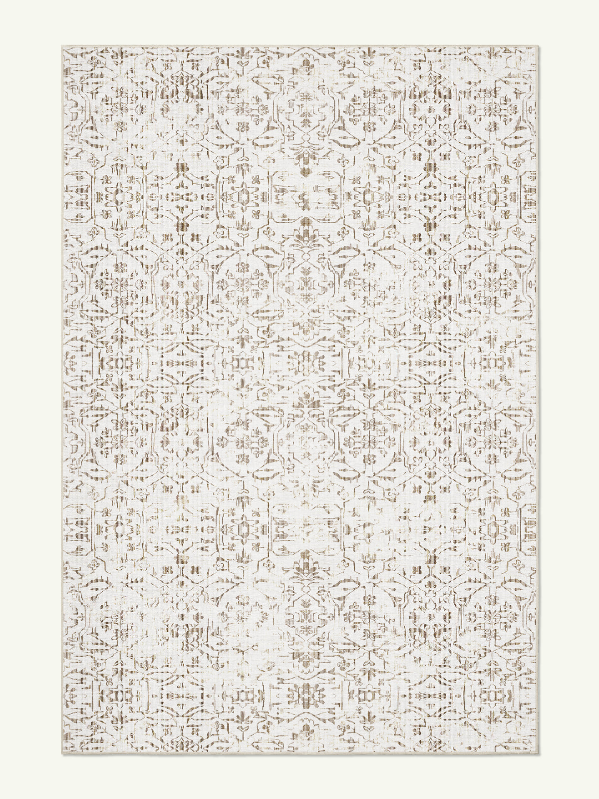 Map Neutral Chenille Rug