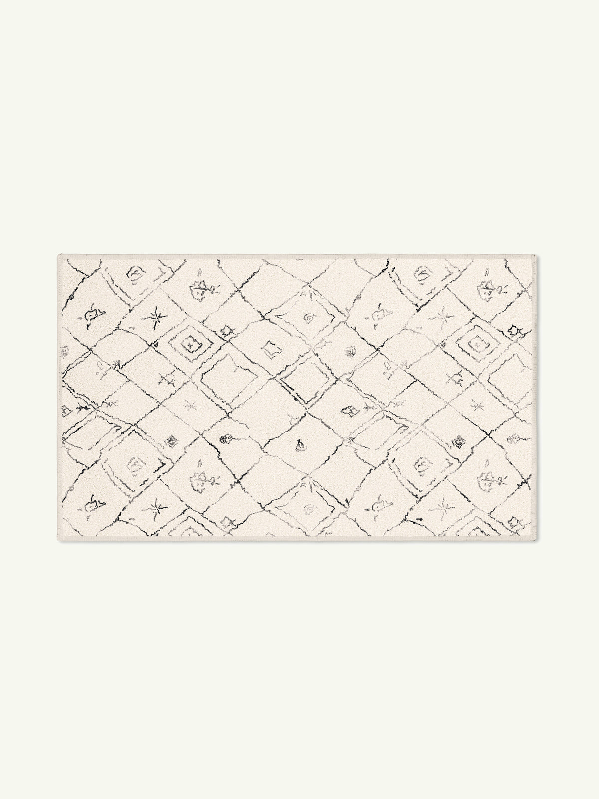 Logic Cream Cotton Feel Rug