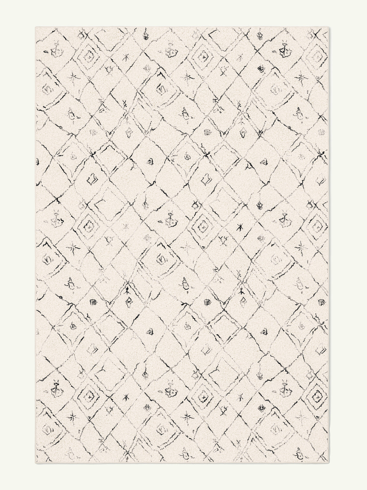 Logic Cream Cotton Feel Rug