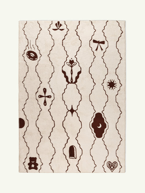 Theatre  bone cotton feel rug