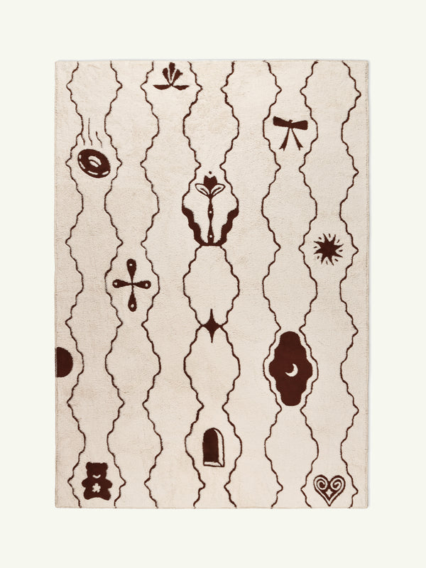 Theatre  bone cotton feel rug