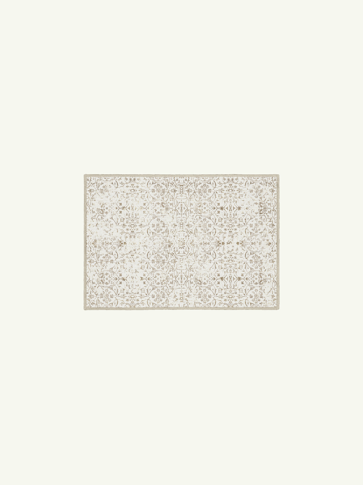 Map Neutral Chenille Rug