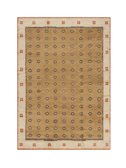 Passage red washable wool hand knotted rug double.online rug top only 160x230cm