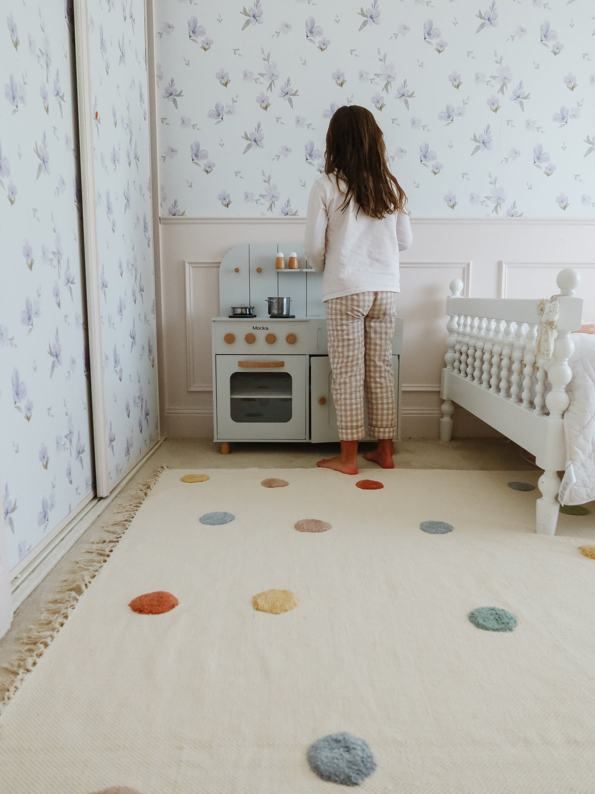 Pebble Neutral Washable Organic Cotton Cut Pile Rug