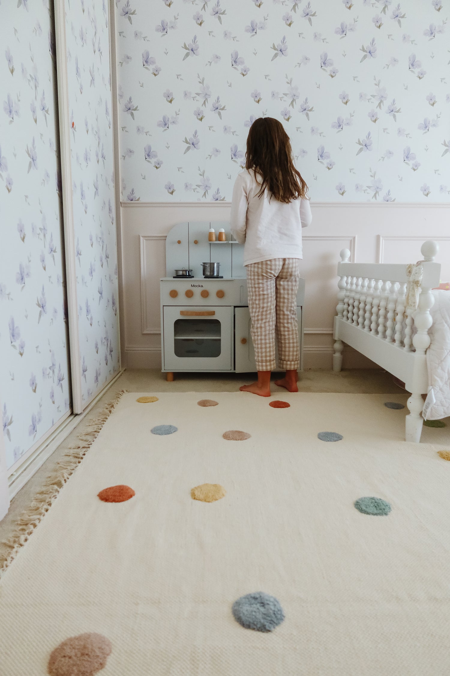 Pebble Neutral Washable Organic Cotton Cut Pile Rug