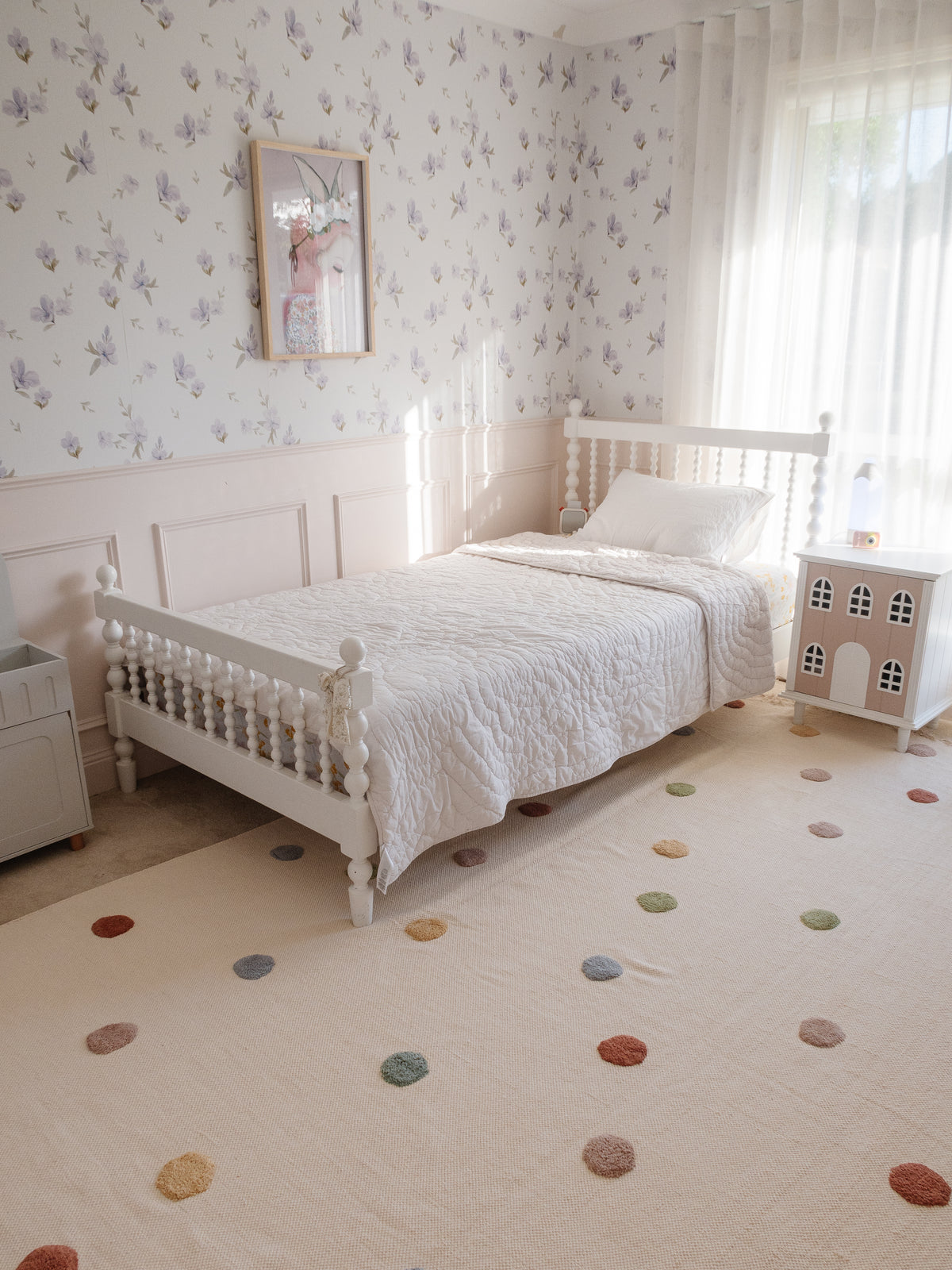 Pebble Neutral Washable Organic Cotton Cut Pile Rug