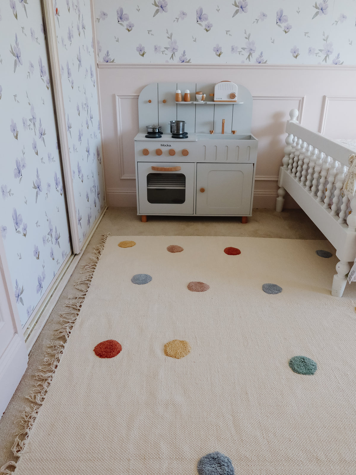 Pebble Neutral Washable Organic Cotton Cut Pile Rug