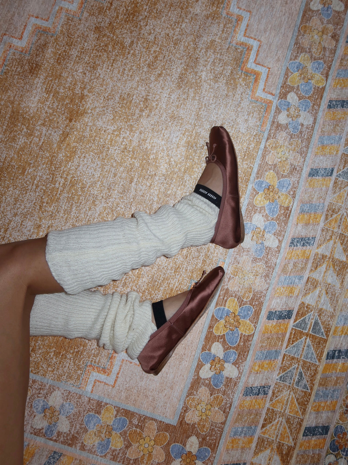 Diamond Mustard Chenille Rug