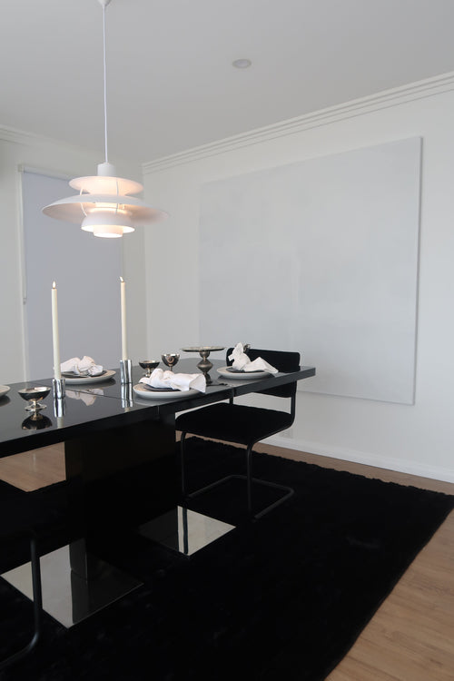 Willow black highland rug