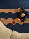 Pillar Navy Cotton Feel Rug