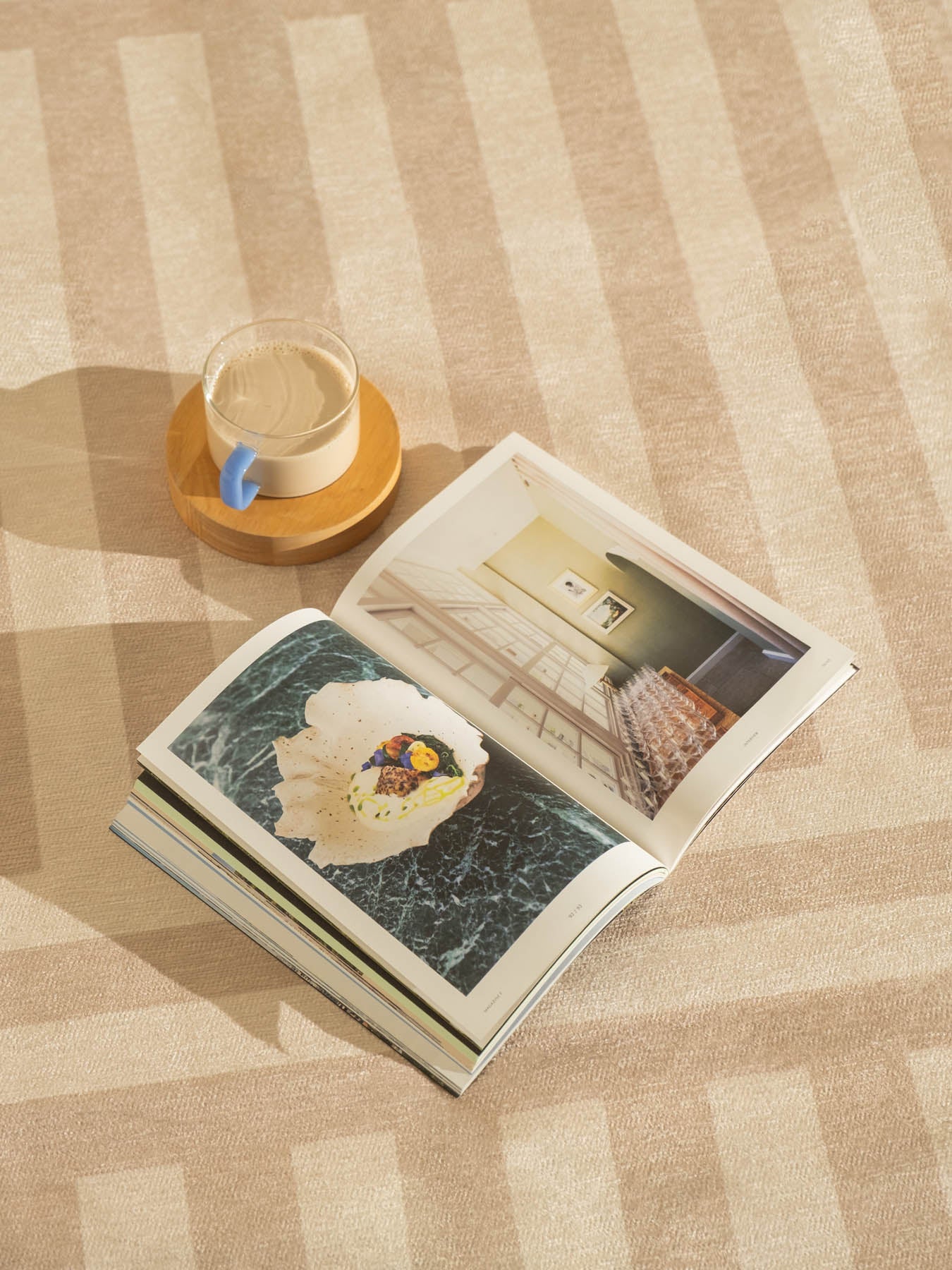 Plinth Latte Chenille Rug