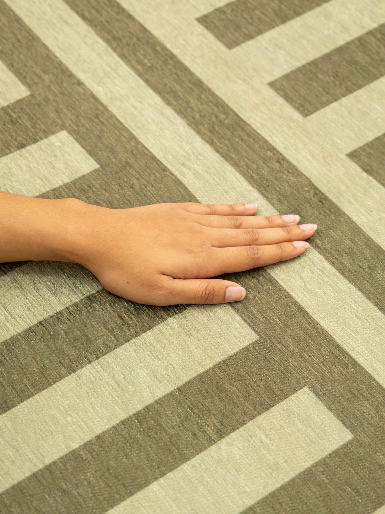 Plinth Matcha Chenille Rug