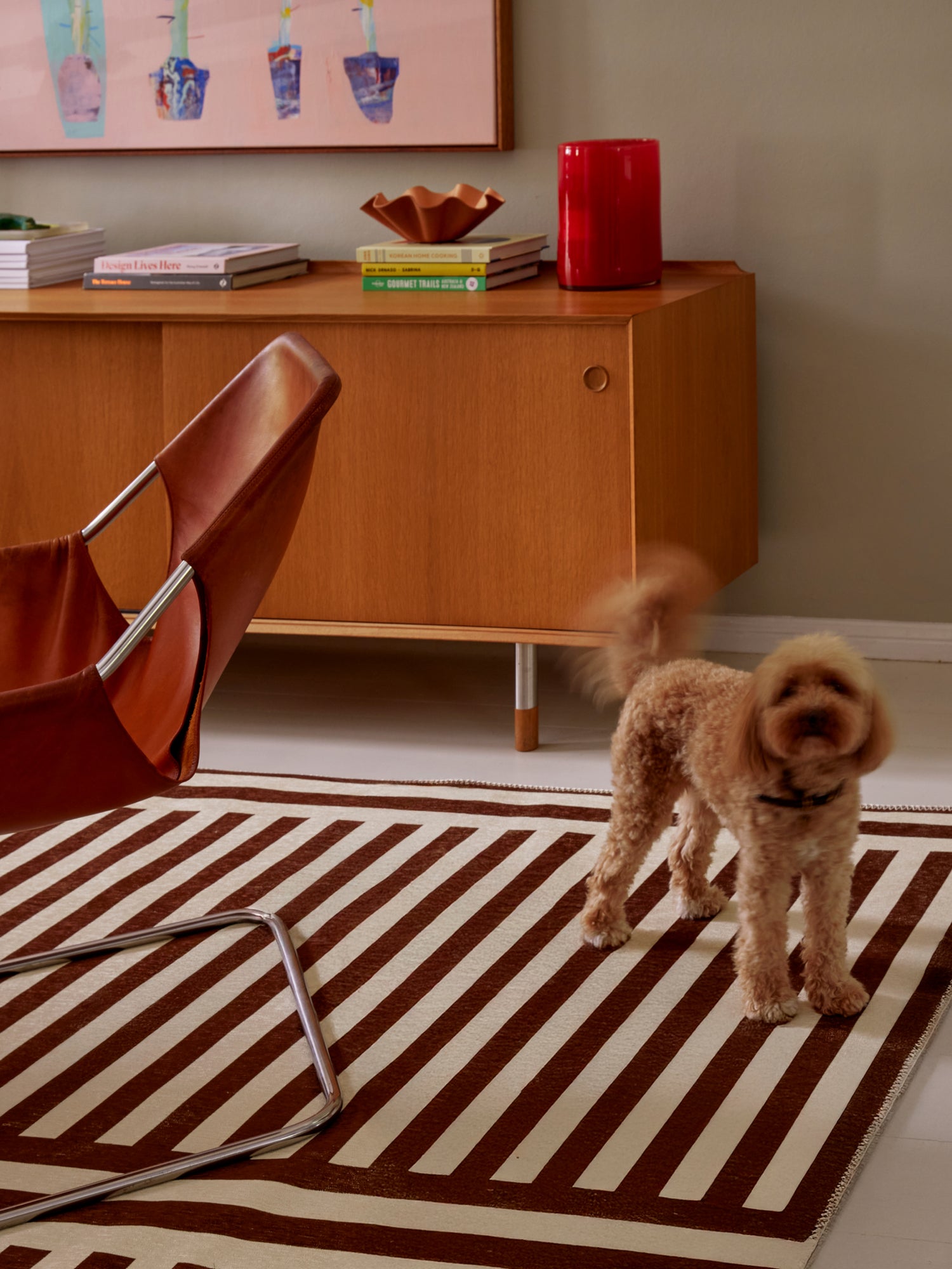 Plinth Brown Chenille Rug