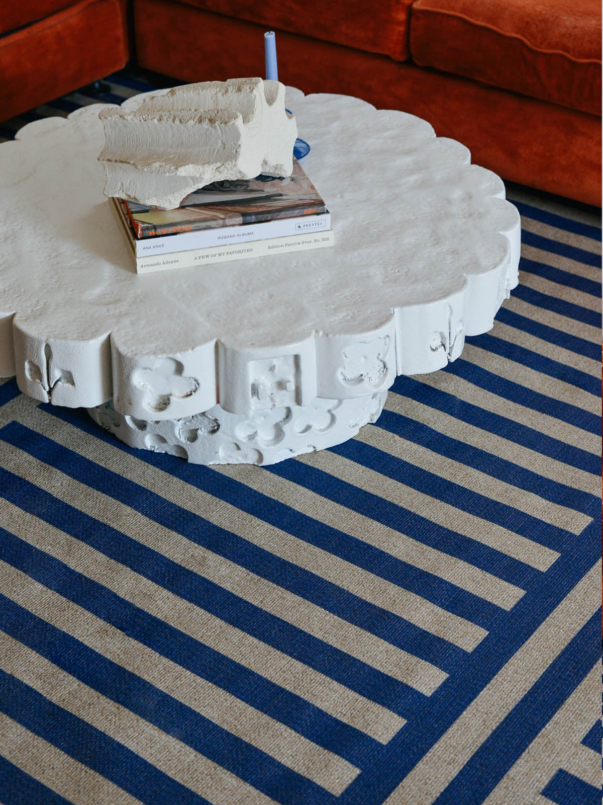Plinth Royal Blue New Jute Runner