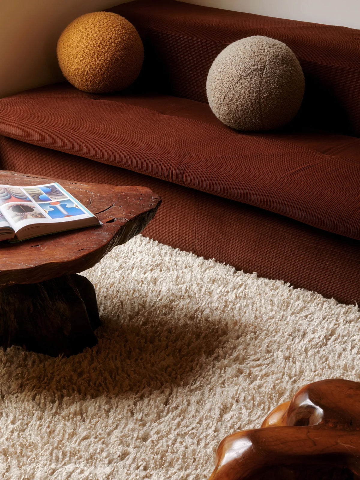 Poncho Bone Shag Rug