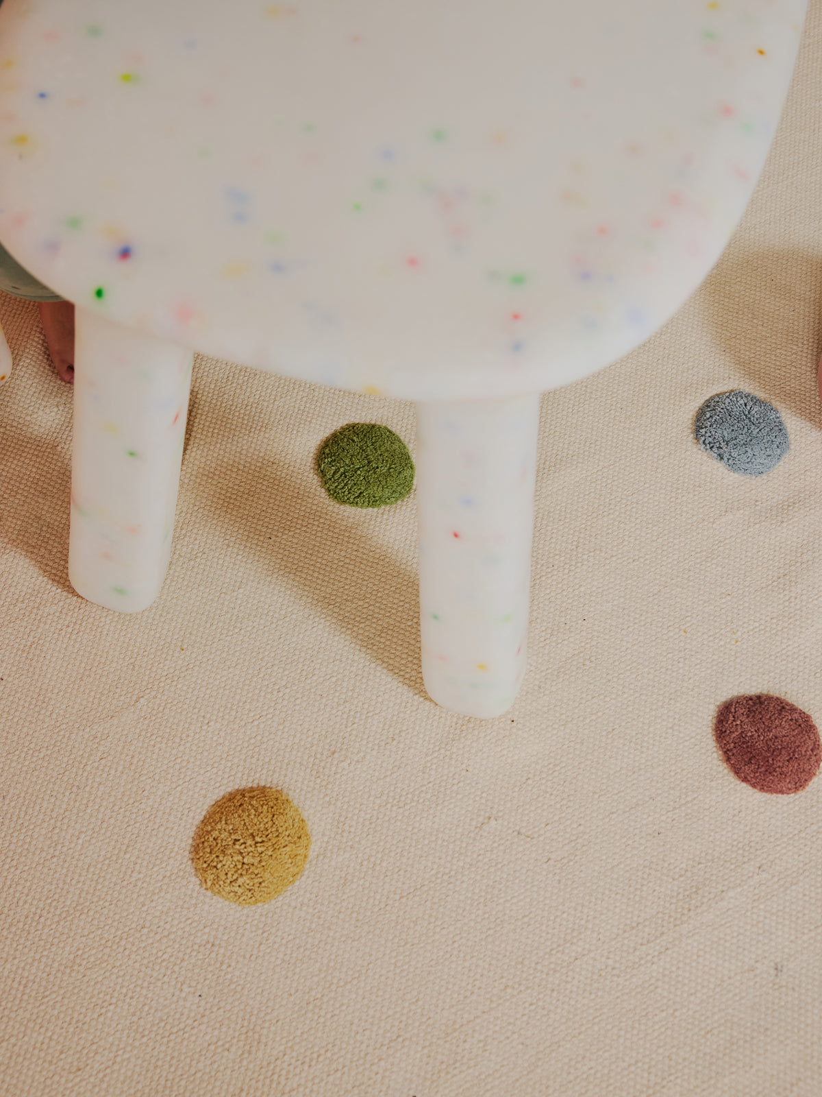 Pebble Neutral Washable Organic Cotton Cut Pile Rug