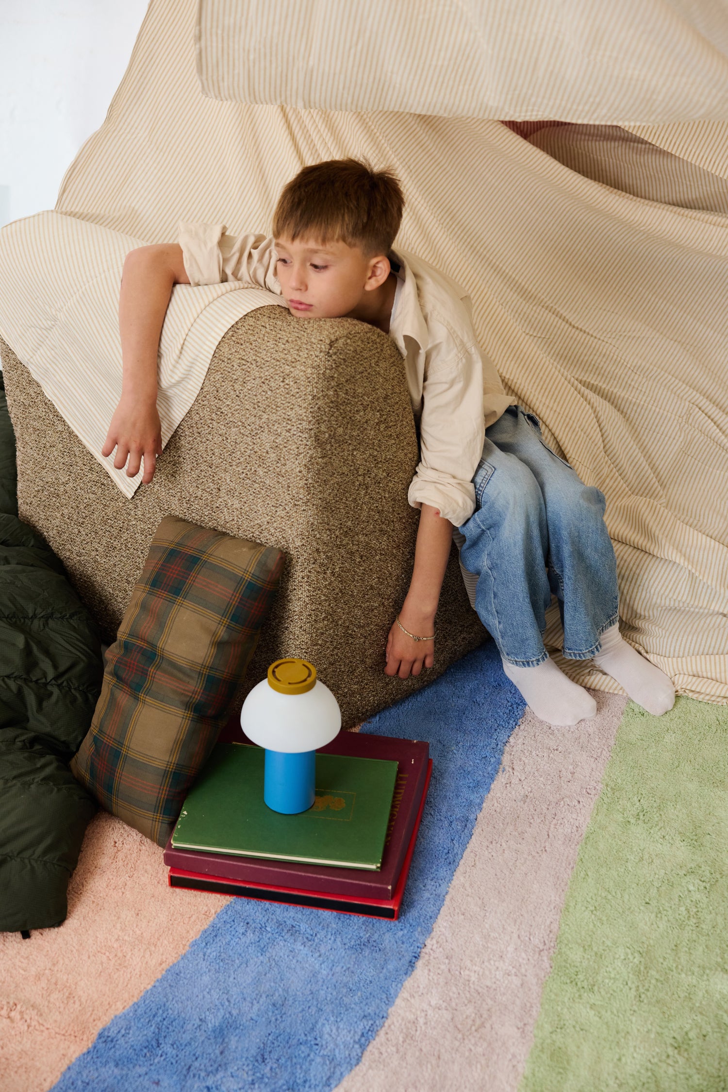 Canyon Multi Washable Organic Cotton Cut Pile Rug