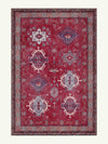 Parts Crimson Chenille Rug