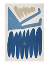 Friends Steel Blue Chenille Rug
