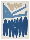 Friends Steel Blue Chenille Rug